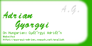 adrian gyorgyi business card